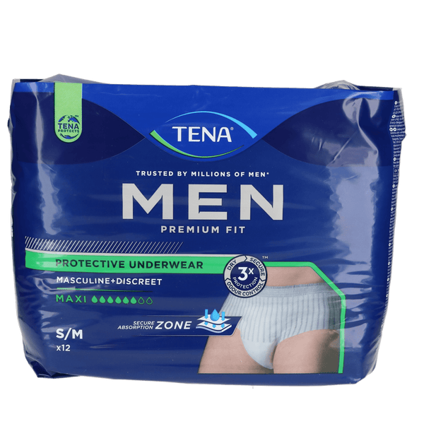 TENA Men Premium Fit Level 4, maat M, 12 stuks per verpakking