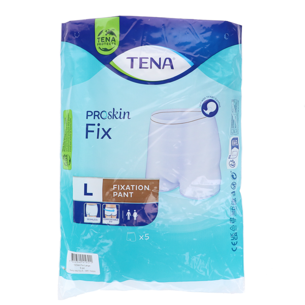 Tena Fix Maat L - 5 Stuks fixatiebroekjes, ademend, latexvrij, geschikt voor taille 85-110 cm, wasbaar en herbruikbaar.