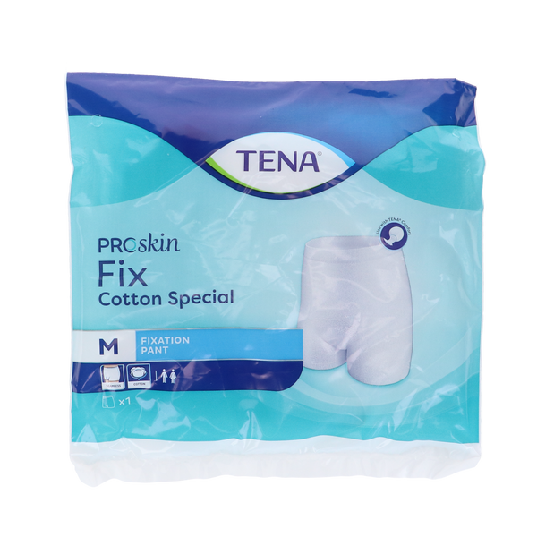 Tena Fix Cotton Special M fixatiebroek wit katoen, 1 stuk