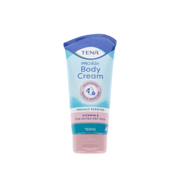 Tena Body Crème - 150ML, hydraterende en beschermende crème voor alle huidtypes, trekt snel in zonder vettige resten.