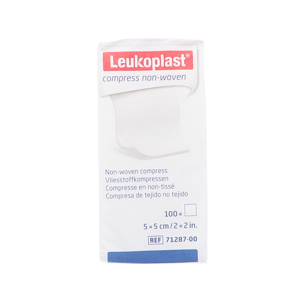 Leukoplast Non-Woven Compressen 5x5cm - Niet Steriel - 100 stuks