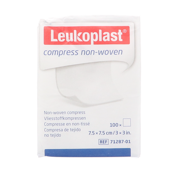 Leukoplast Non-Woven Compressen 7,5x7,5cm - Niet Steriel (100 stuks)