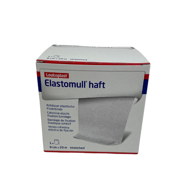 Zelfklevend fixatiewindsel Elastomull Haft, 8cm x 20m, wit