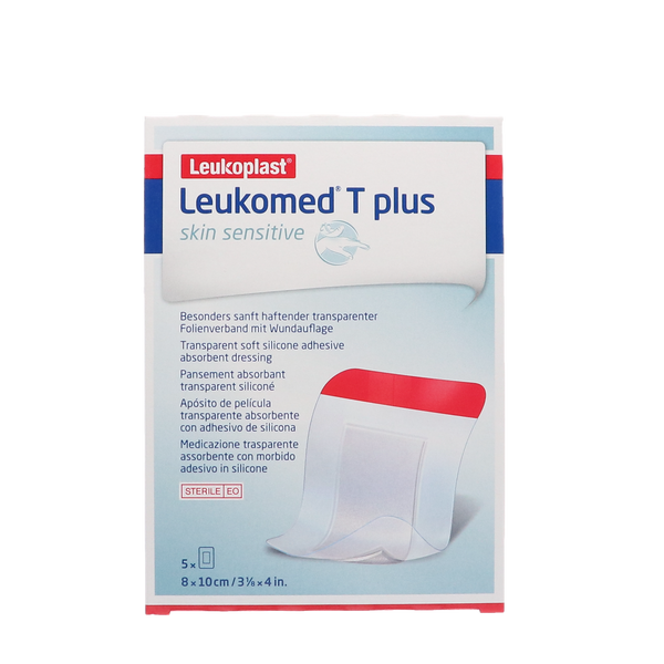 Leukomed T Plus Skin Sensitive, steriel 8x10cm, 5st (76178-01)