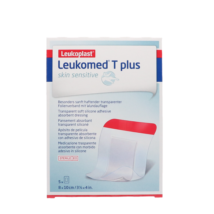 Leukomed T Plus Skin Sensitive, steriel 8x10cm, 5st (76178-01)