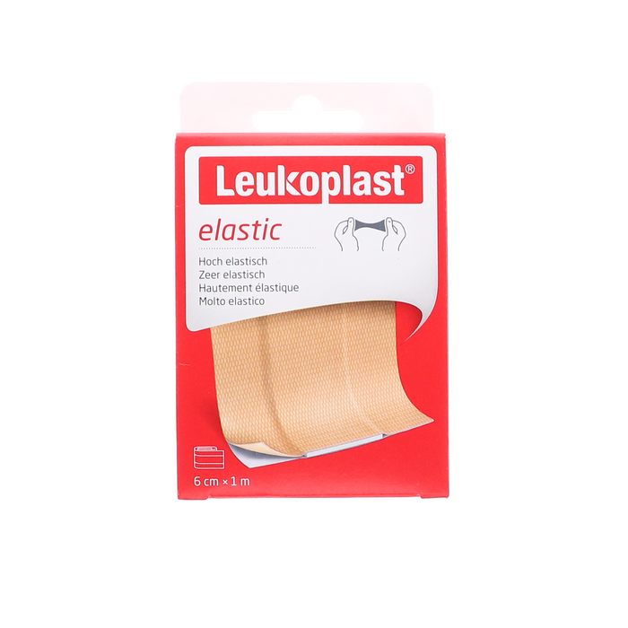 Leukoplast Elastic wondpleister, 1mx6cm, 1st