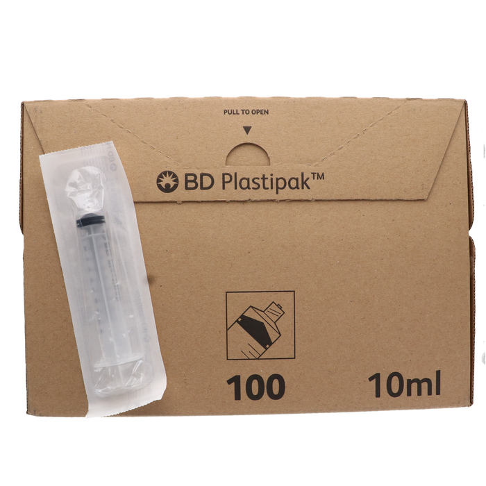 BD Plastipak injectiespuit 10ml 3-delig luer-lock 100 stuks (305959)