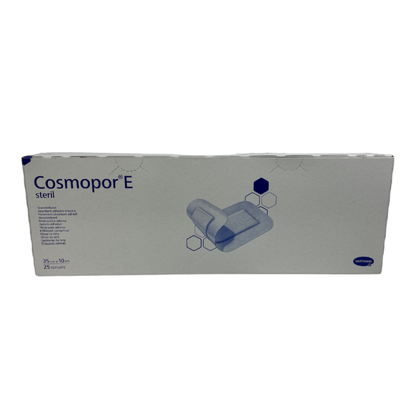 Cosmopor E wondverband 35x10 cm verpakking 25 stuks hypoallergeen zelfklevend steriel ademend materiaal