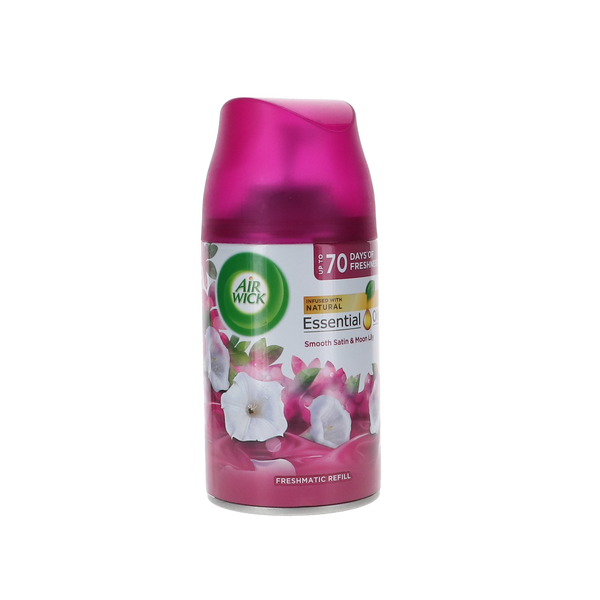 Afbeelding van Airwick Freshmatic Essential Oil Navul 250 ml Smooth Satin & Moon Lily.