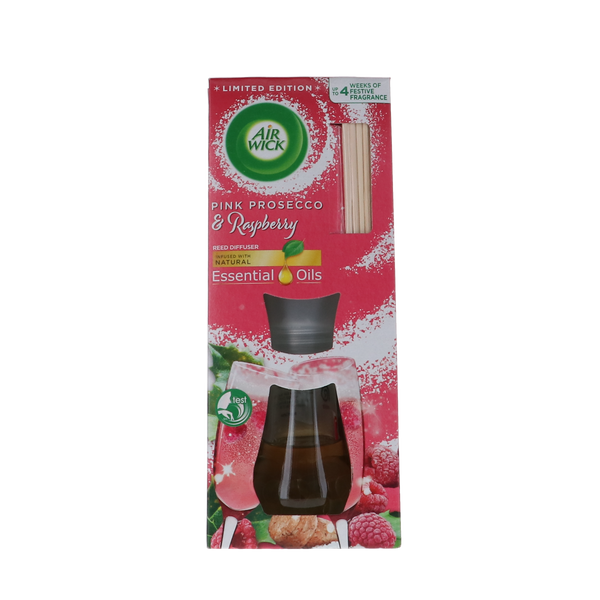 Airwick Geurstokjes 25 ml Pink Prosecco & Raspberry verpakking