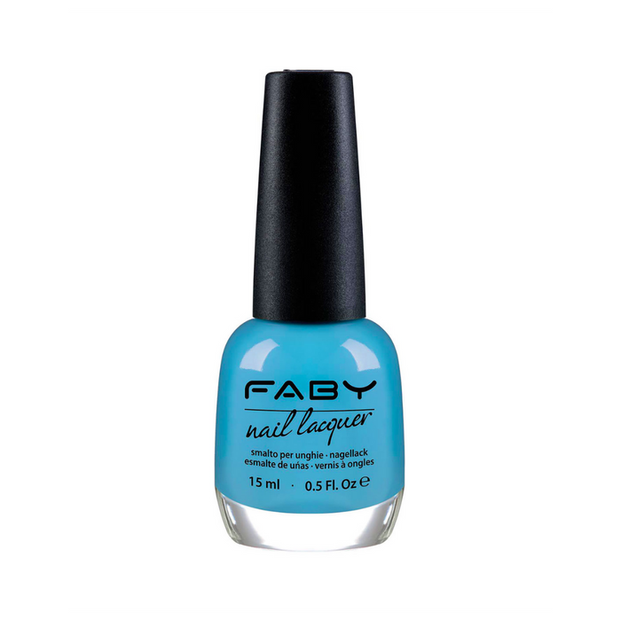 FABY 15ml Paper Sky nagellak flesje met achtergrond van blauwe lucht