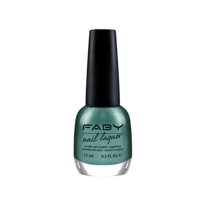 FABY 15ml AURORA BOREALIS nagellakflesje met ergonomisch penseel en langdurige glans, zonder schadelijke stoffen.