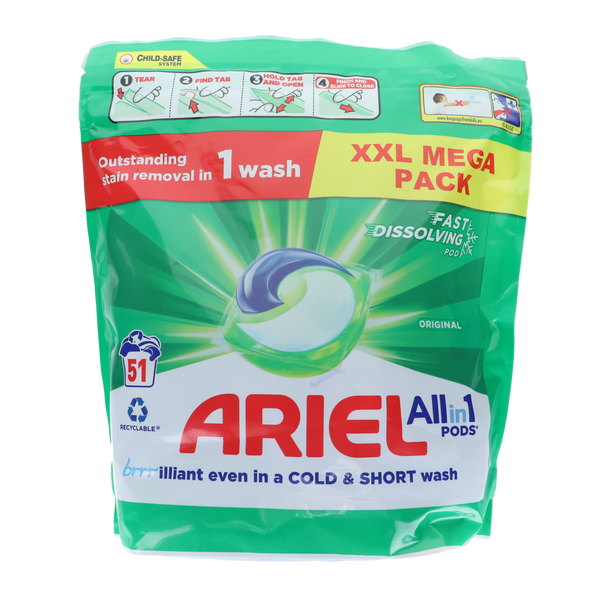 Ariel All in 1 Washing Pods 51w Original verpakking