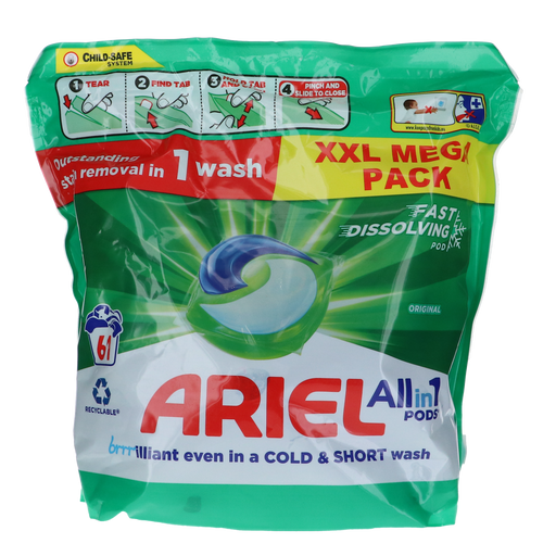 Ariel All in 1 Washing Pods 61 stuks Original wasmiddelcapsules