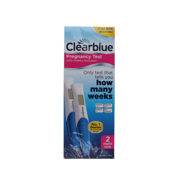 Clearblue Zwangerschapstest met wekenindicator en digitaal display, 2 stuks