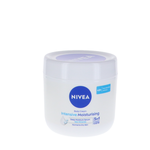 Nivea Crème Intensive Moisturizing 400ml voor intensieve hydratatie en verzorging van alle huidtypen.