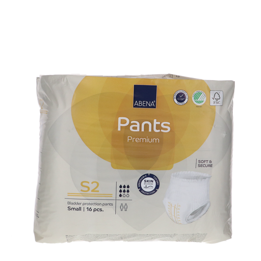 Abena Pants Premium S2, 1900 ml, 16 stuks - Incontinentiebroekjes voor betrouwbare en comfortabele bescherming