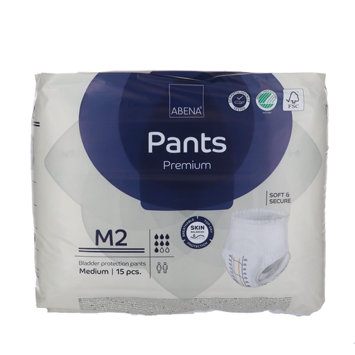 Abena Pants Premium M2 incontinentiebroekjes, 1900ml absorptie, 15 stuks, maat M