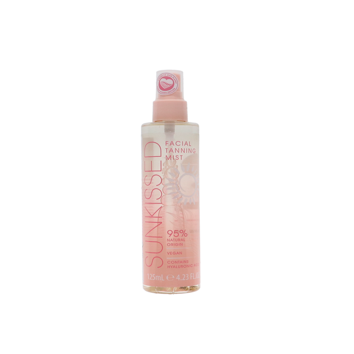 Sunkissed Clear Facial Tanning Mist 125 ml voor een natuurlijke bruine gloed zonder UV-stralen, hydraterend en sneldrogend