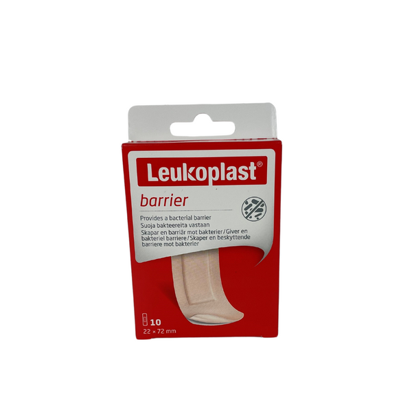 Waterdichte wondpleister van Leukoplast barrier, 2,2x7,2cm, 10 stuks in verpakking