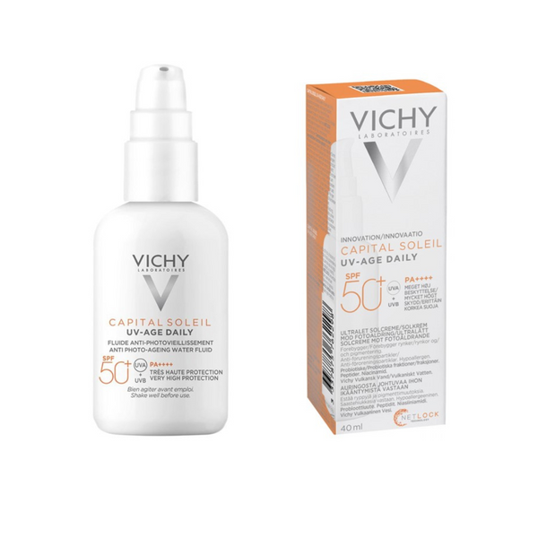 Vichy Capital Soleil UV-Age Daily SPF50+ 40ml zonnebrandcrème in verpakking