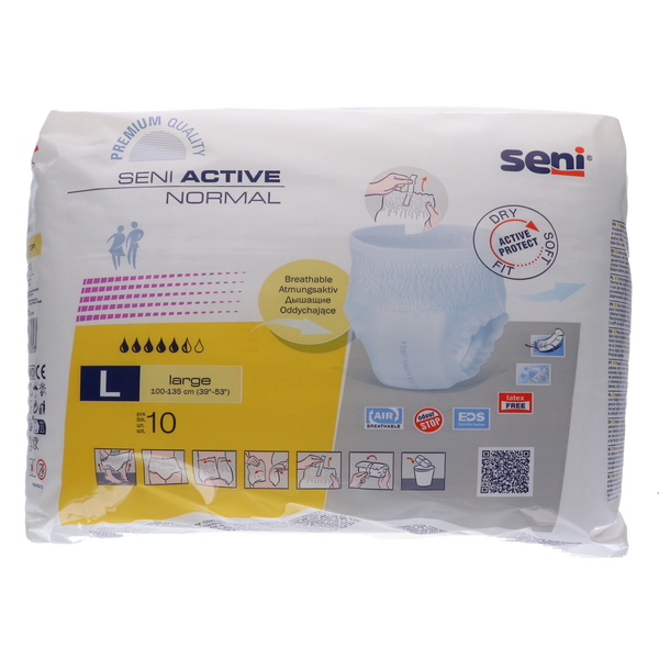 Seni Active Normal Incontinentieluiers - Large (10 stuks)