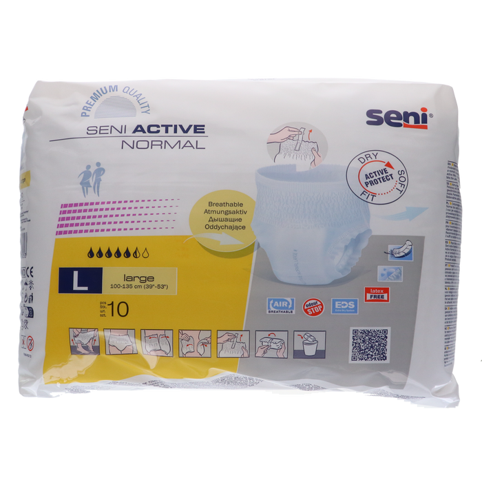 Seni Active Normal Incontinentieluiers - Large (10 stuks)