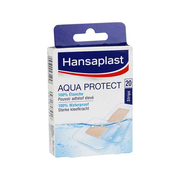 Hansaplast Aqua Protect pleisters verpakking, 20 stuks, 100% waterdicht