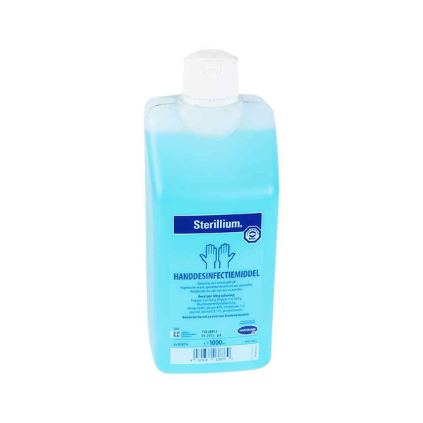 Sterillium Handdesinfectans 1000 ml fles voor medische en dagelijkse handhygiëne.