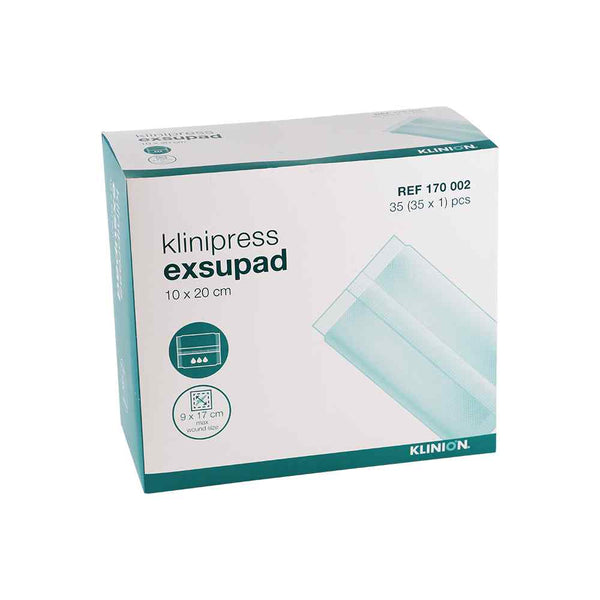 Steriel Klinipress Exsupad wondkompres 10x20 cm, 35 stuks verpakking