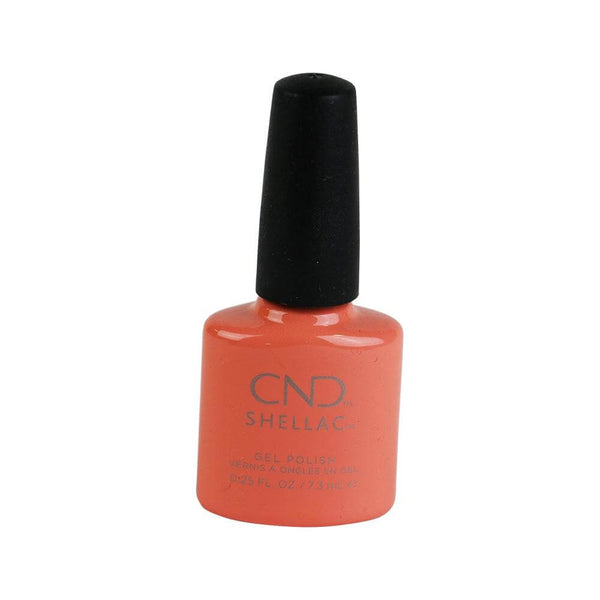 CND Shellac Salmon Run 7,3 ml nagellak in zalmroze kleur, flesje van 7,3 ml