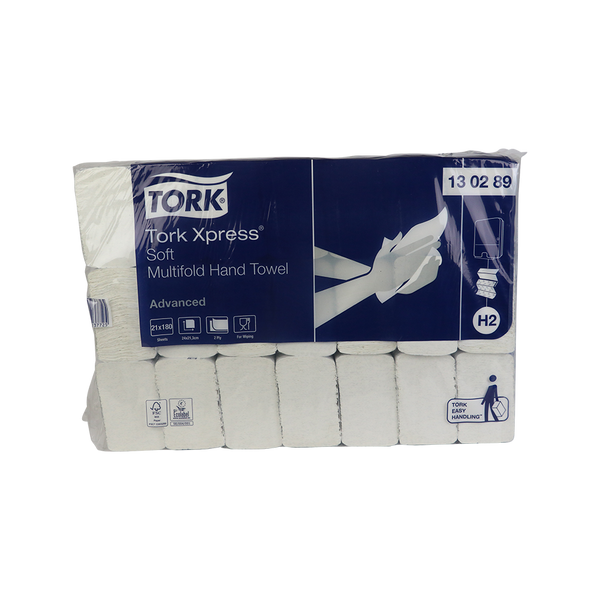 Tork Xpress multifold 2-laags handdoeken, 21x180 stuks (120289)