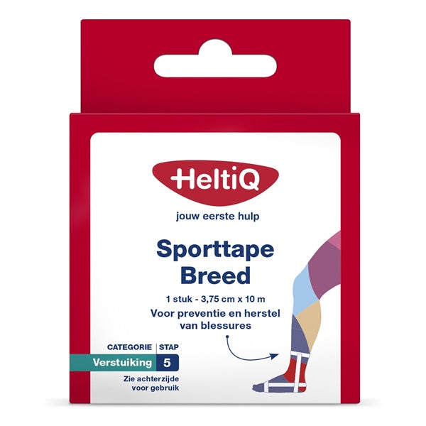 HeltiQ Sporttape Breed 3,75 cm x 10 m verpakking